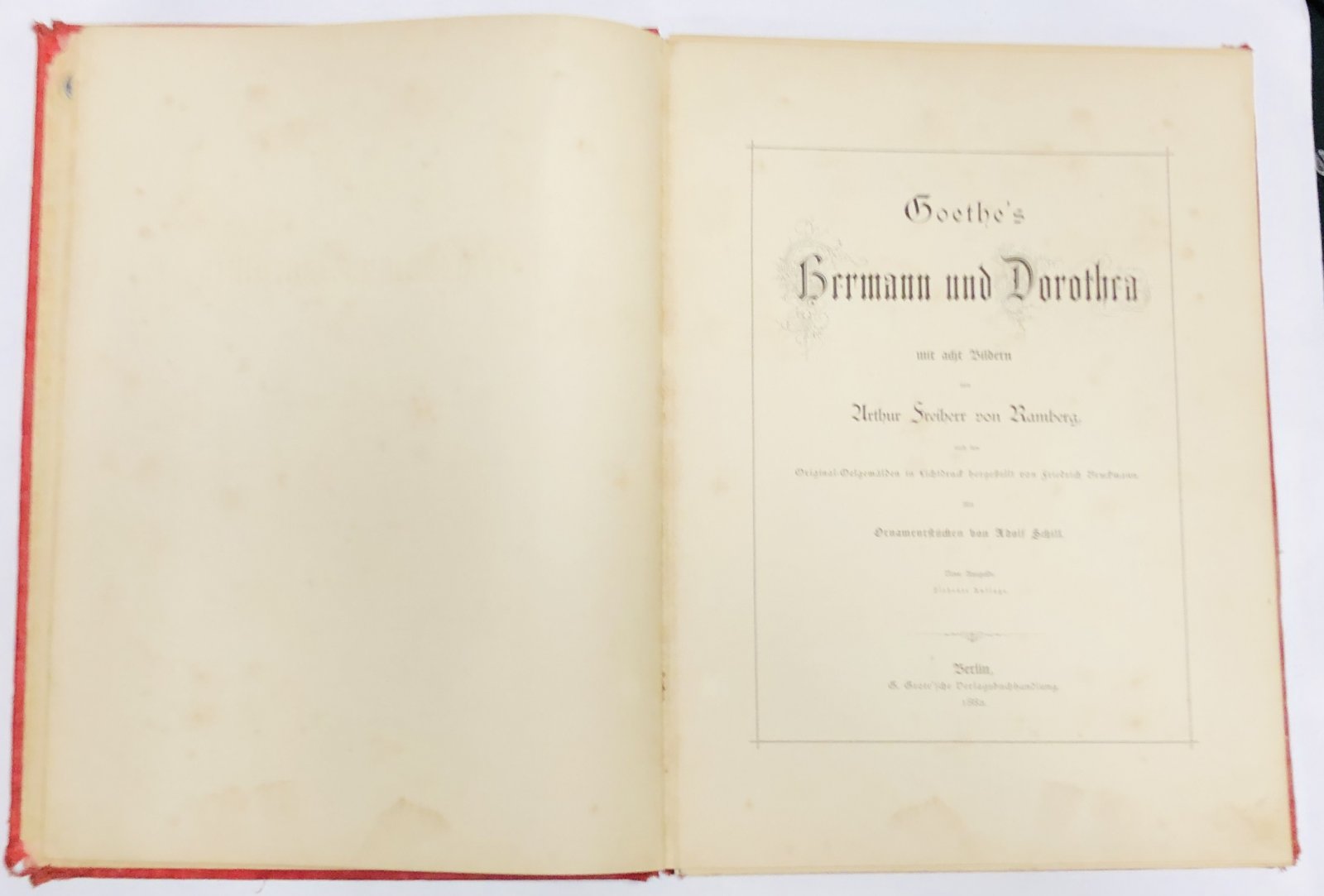 Goethe / Гете. Hermann und Dorothea. /Германн и Доротея