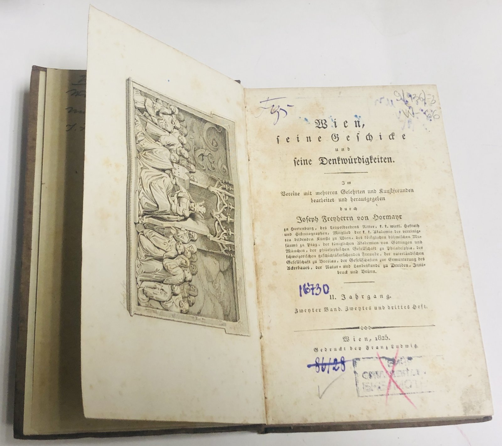 Hormayr, Joseph Frhr. барон Wien, seine Geschicke und seine Denkwrdigkeiten. / История Вены и ее достопримечательности.Том 2 часть 1,2 В двух книгах.