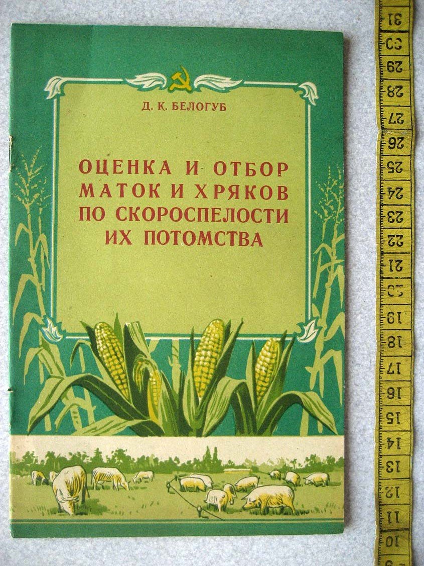Белогуб Д. Оценка и отбор маток и хряков по скороспелости их потомства.