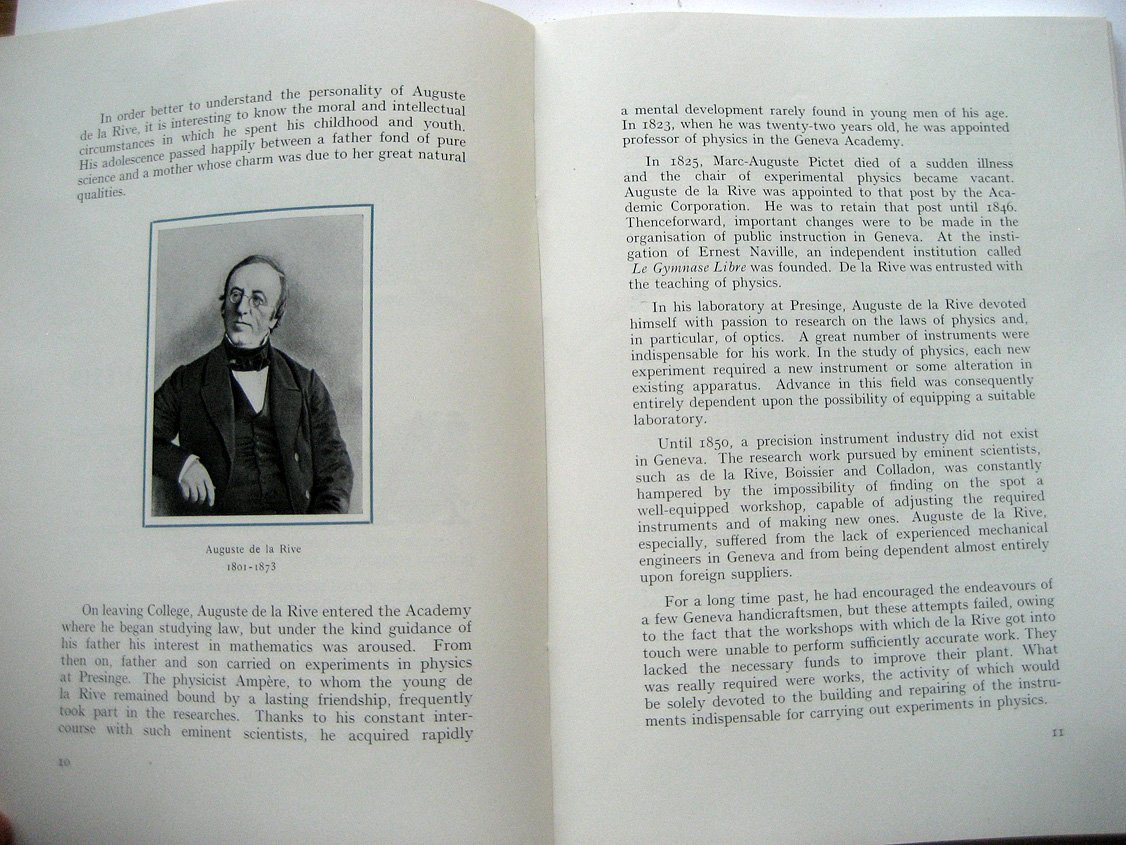 As eighty years went by… Soci?t? Genevoise dInstruments de Physique (история фирмы по проивзодству физических приборов)