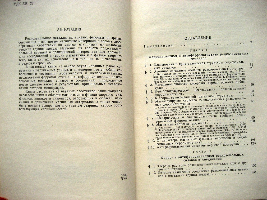 Белов К., Белянчикова М., Левитин Р. и др. Редкоземельные ферромагнетики и антиферромагнетики.