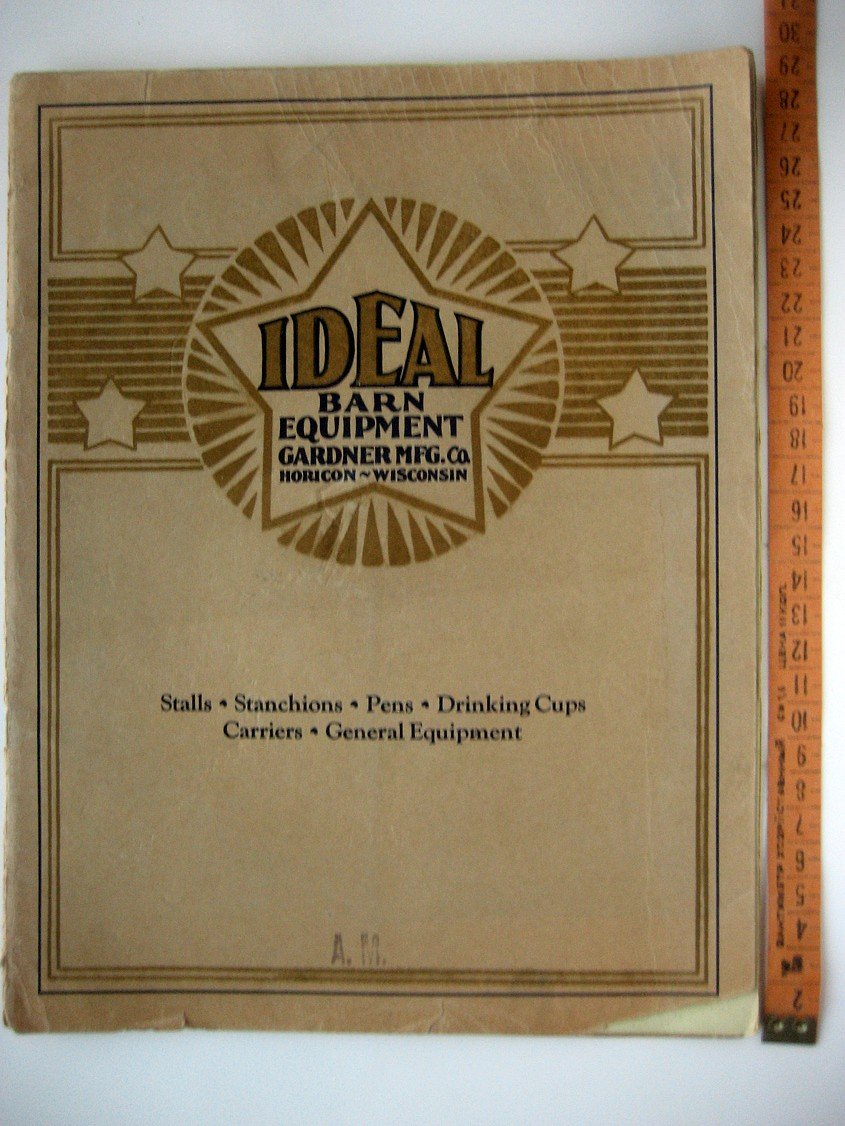 Ideal - barn equipment. Gardner Mfg.Ca Horicon-Wisconsin (каталог оборудования для ферм, конюшен, коровников и т.п.)