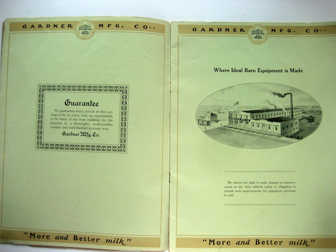Ideal - barn equipment. Gardner Mfg.Ca Horicon-Wisconsin (каталог оборудования для ферм, конюшен, коровников и т.п.)