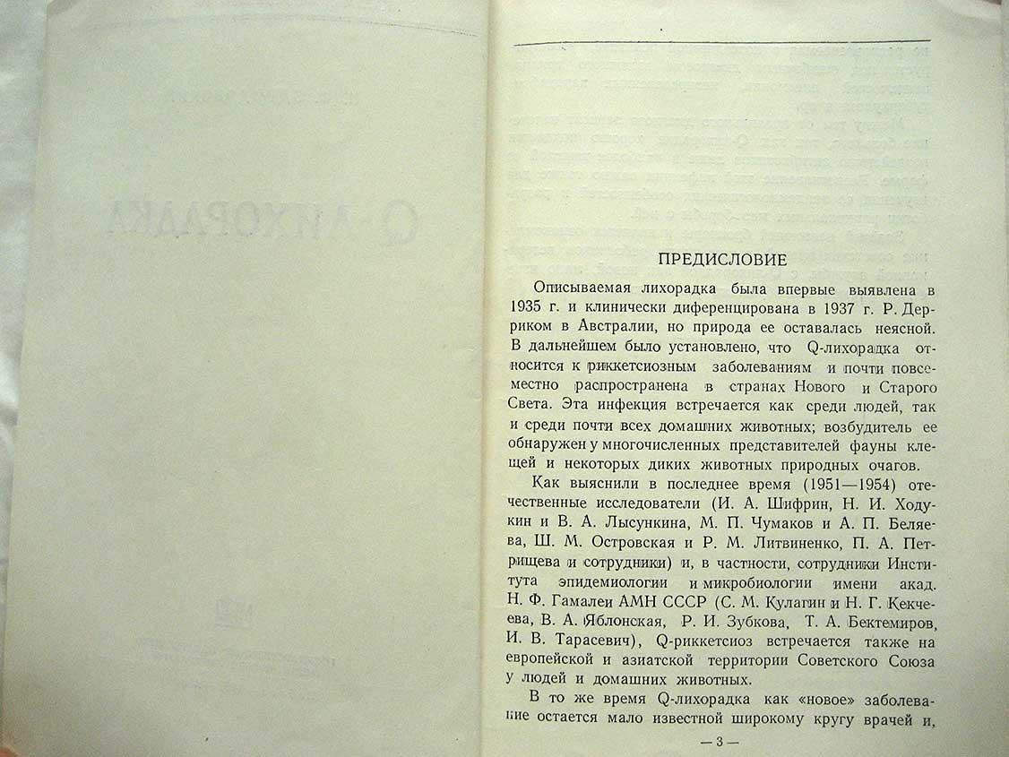 Здродовский П. Q-лихорадка.