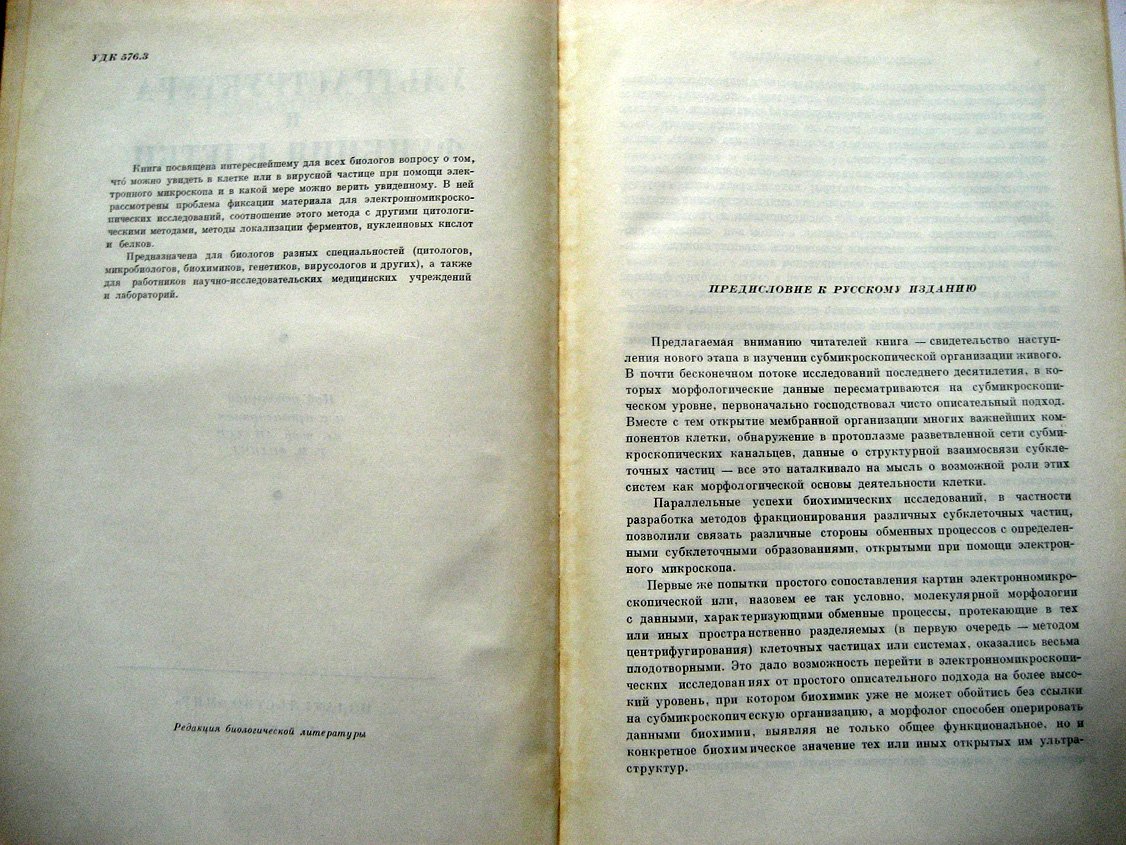 Ультраструктура и функция клетки.