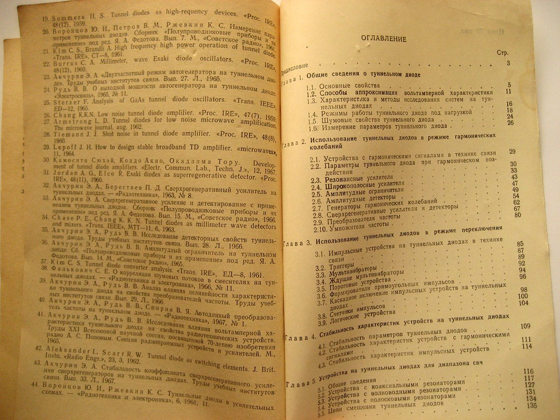 Акчурин Э., Рудь В., Спирин В. Туннельные диоды в технике связи.