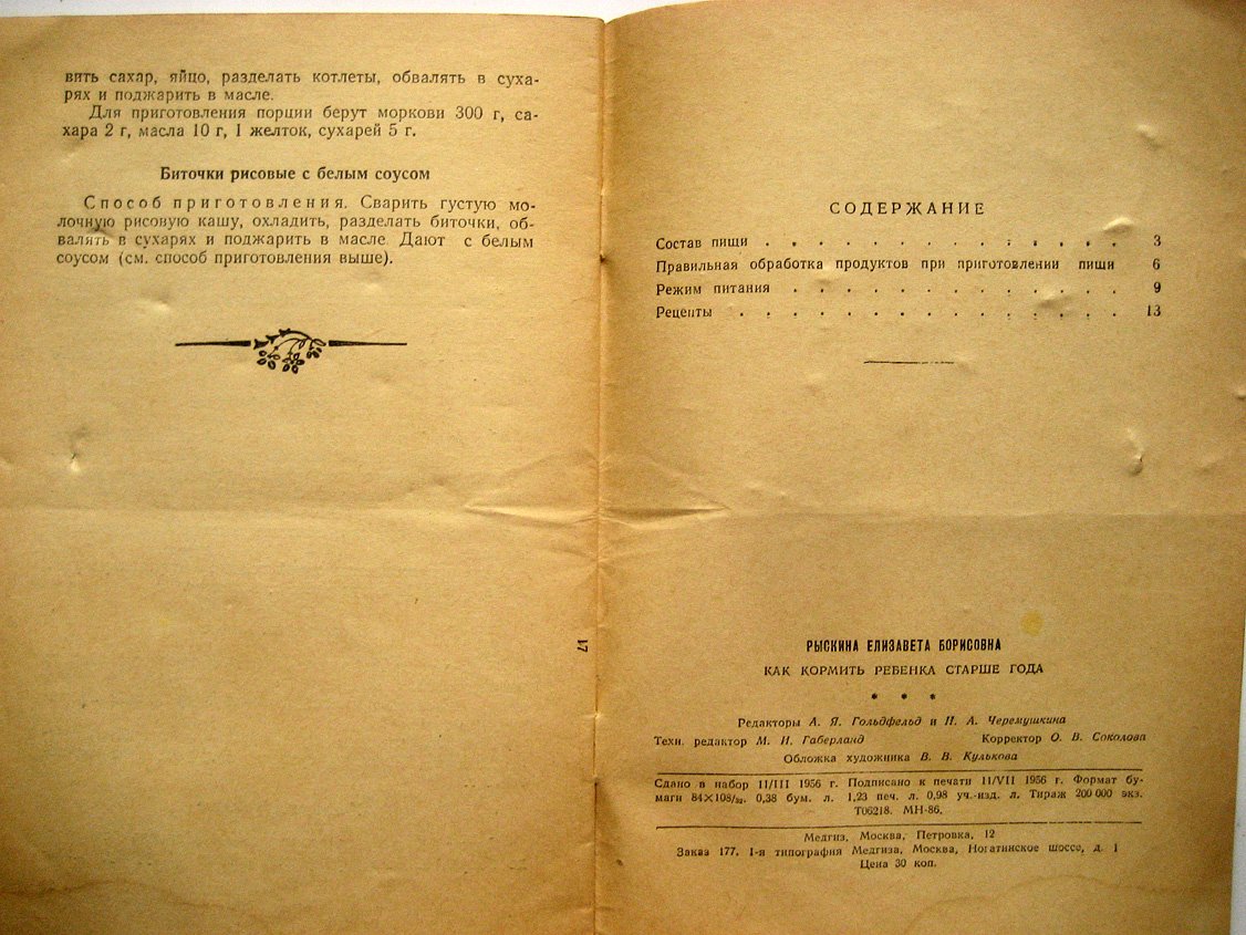 Рыскина Е. Как кормить ребенка старше года.
