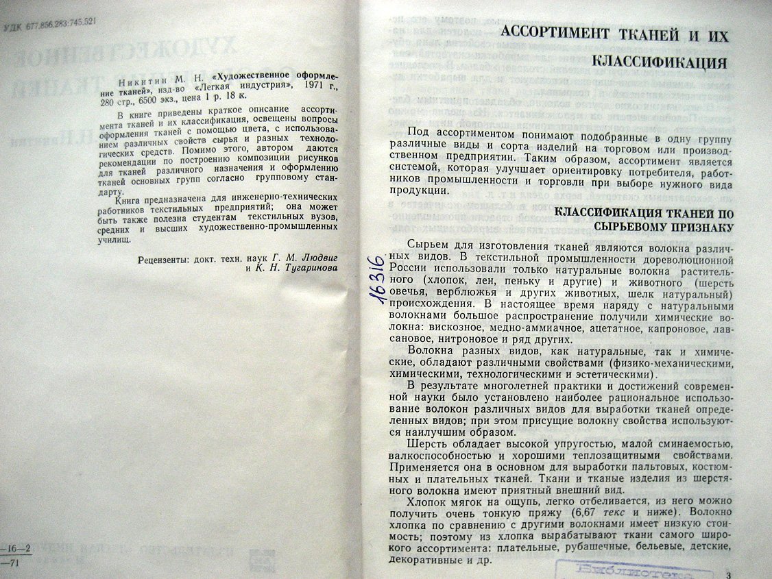 Никитин М. Художественное оформление тканей.
