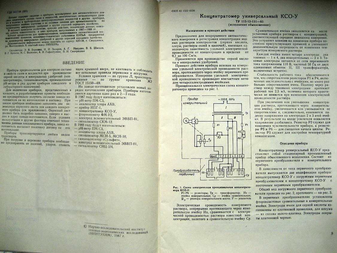 Контрольно-измерительные приборы. Каталог