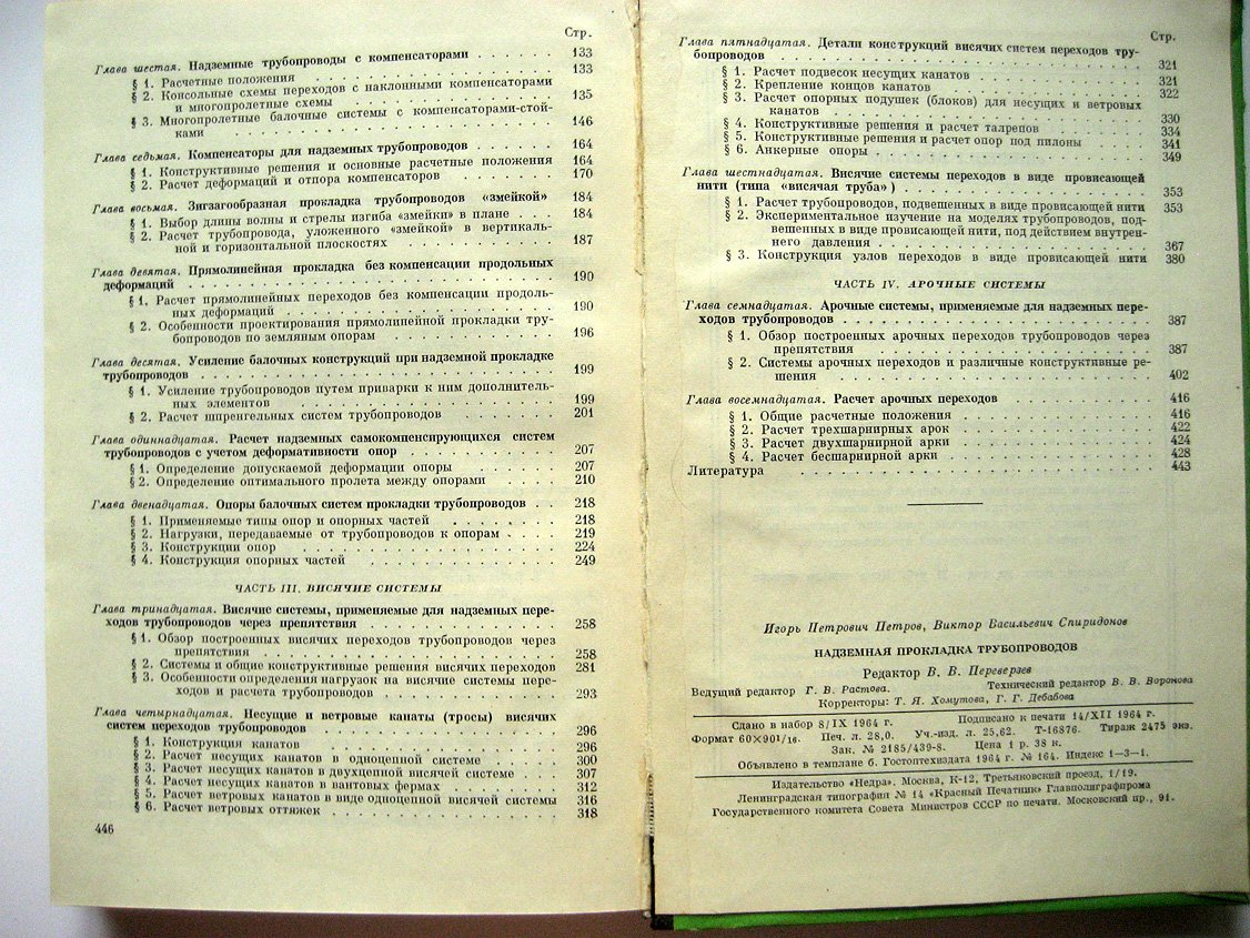 Петров И., Спиридонов В. Надземная прокладка трубопроводов.