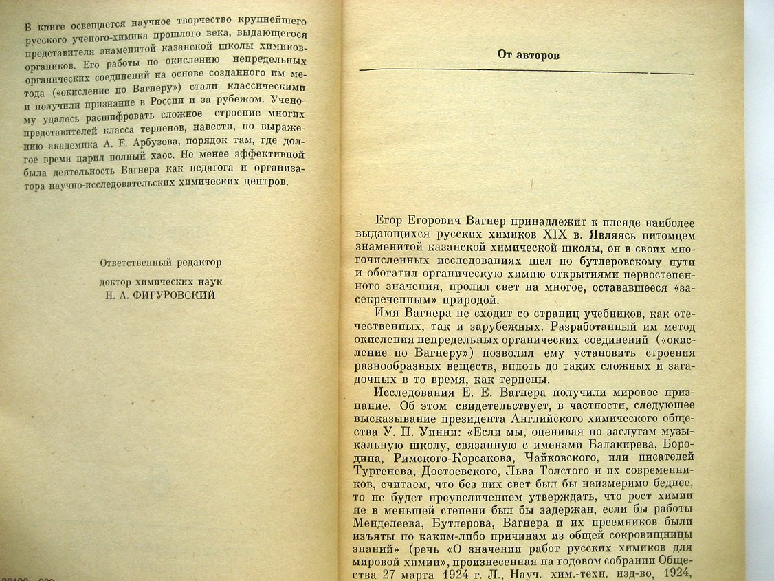 Старосельский П., Никулина Е. Егор Егорович Вагнер (1849-1903).