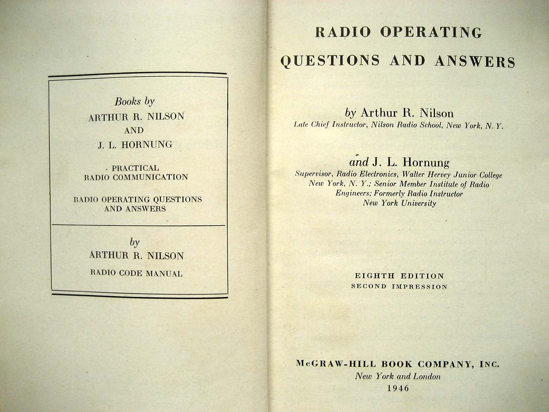 Nilson A. Radio Operating Questions and Answers (Радио в вопросах и ответах).