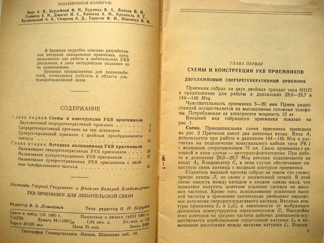 Костанди Г. УКВ приемники для любительской связи.