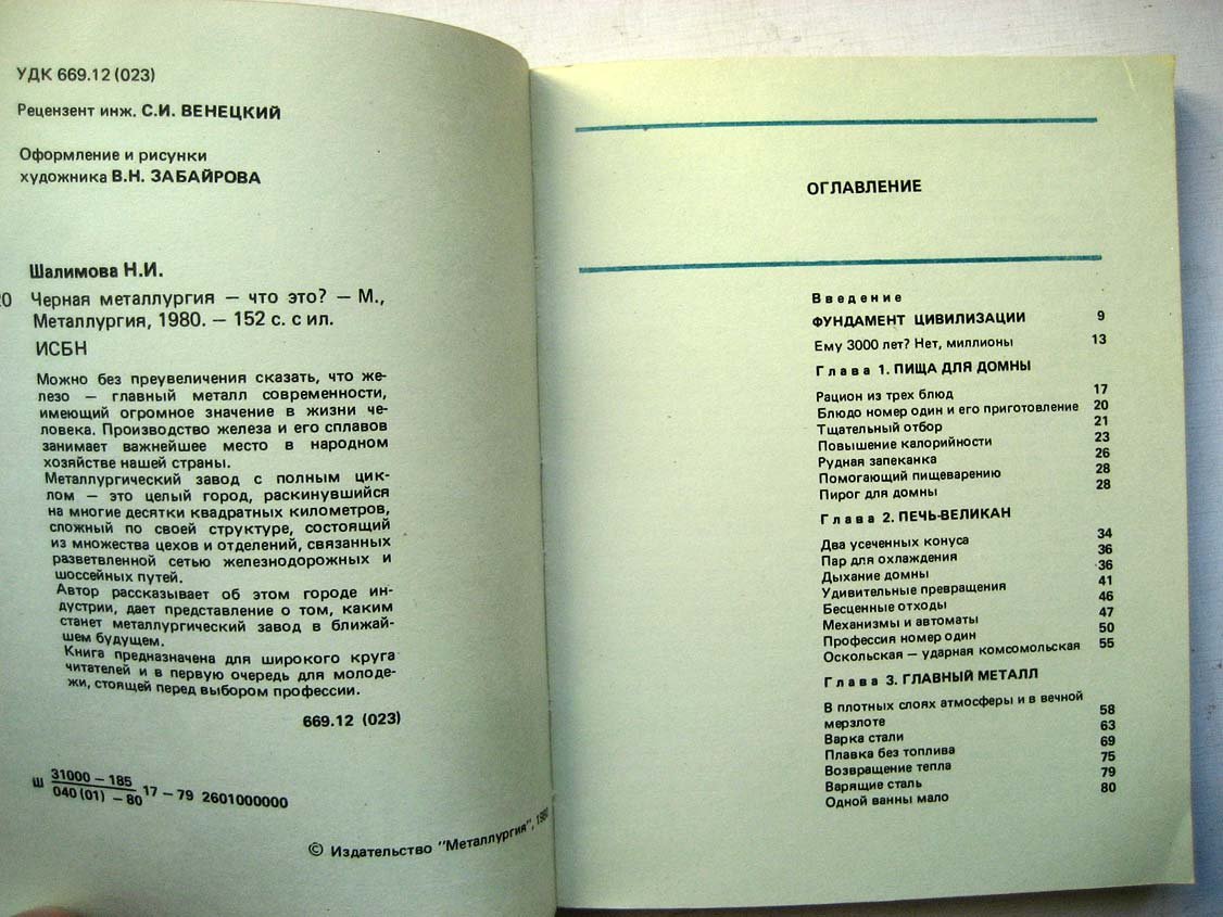 Шалимова Н. Черная металлургия - что это?