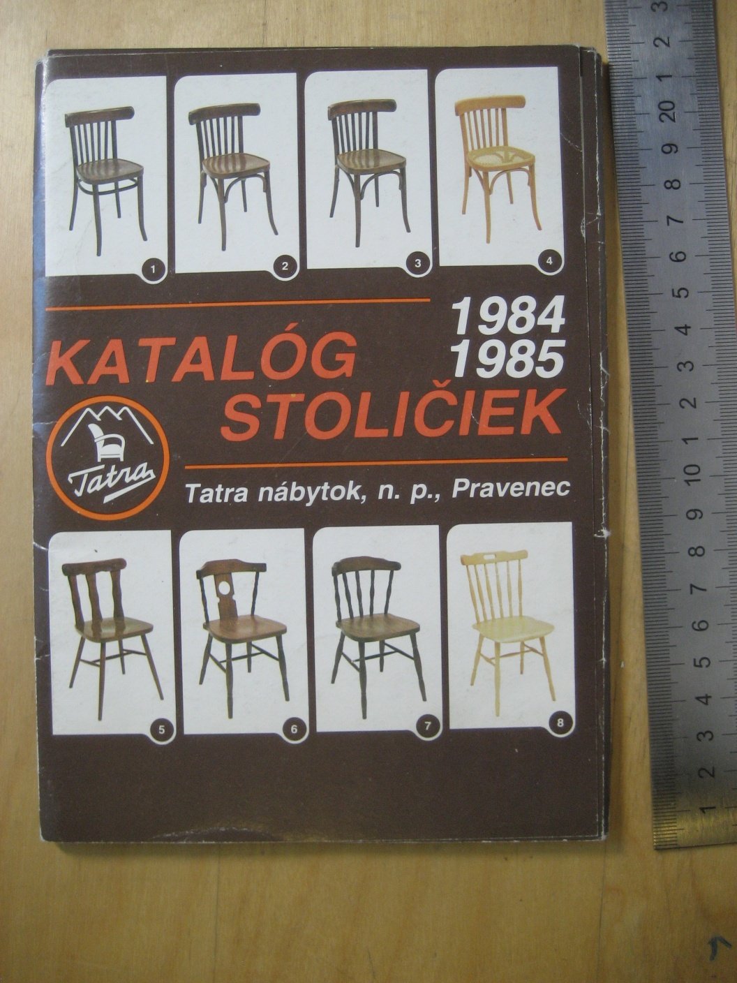 Каталог стульев 1984 - 1985 Tatra Nabytok Pravenec, Чехословакия