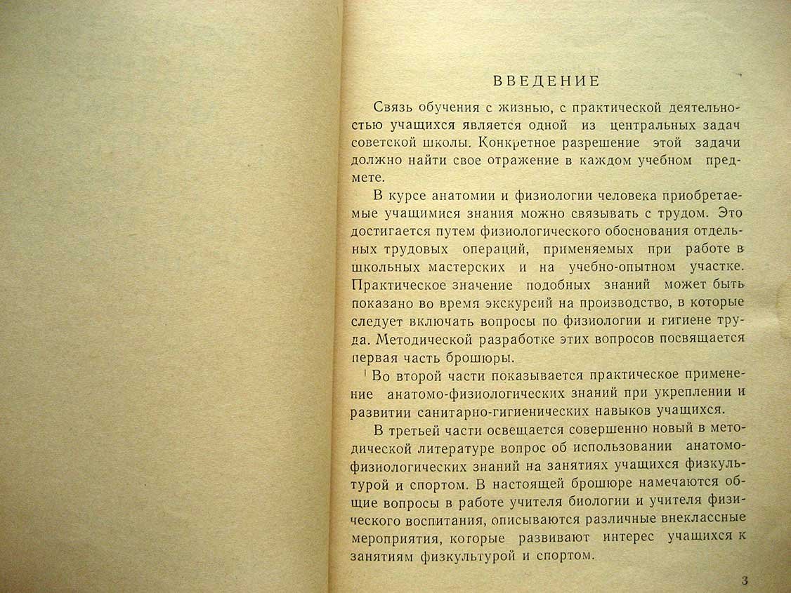 Зверев И. Применение учащимися анатомо-физиологических знаний.