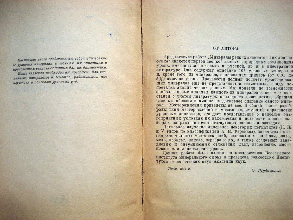 Шубникова О. Минералы редких элементов и их диагностика.