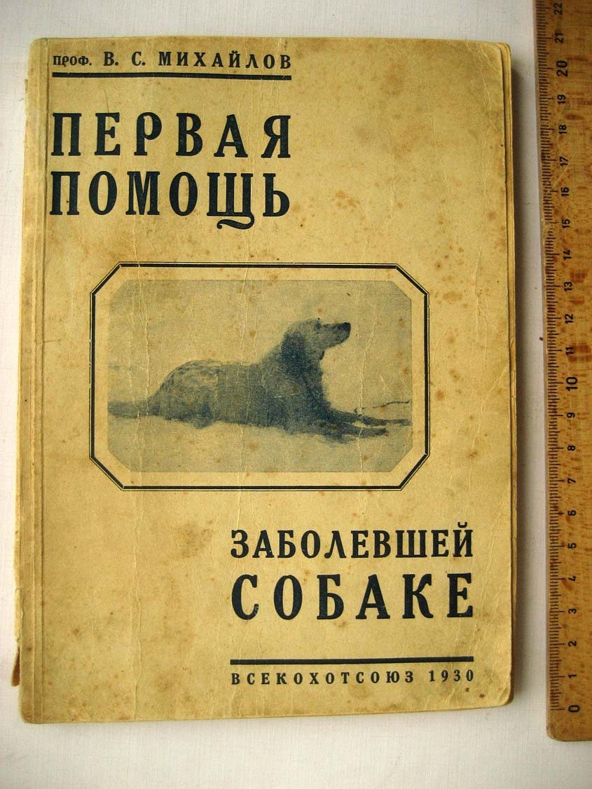 Михайлов В. Первая помощь заболевшей собаке.