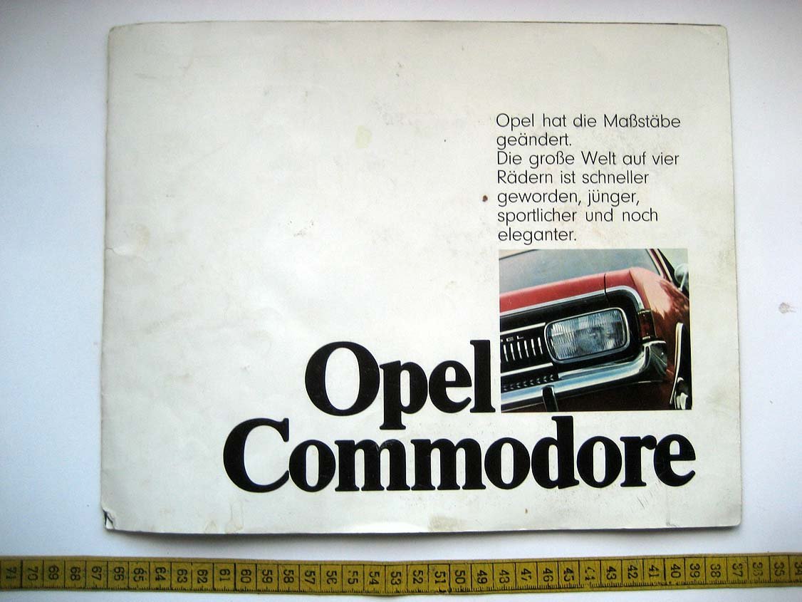 Opel Commodore (реклама).
