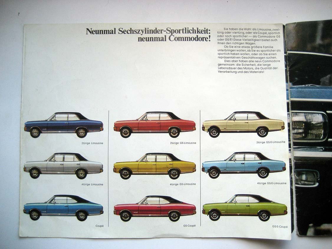 Opel Commodore (реклама).