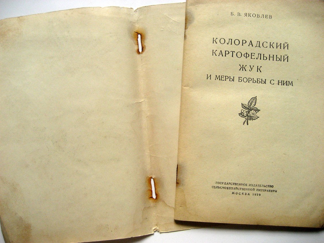 Яковлев Б. Колорадский картофельный жук и меры борьбы с ним.