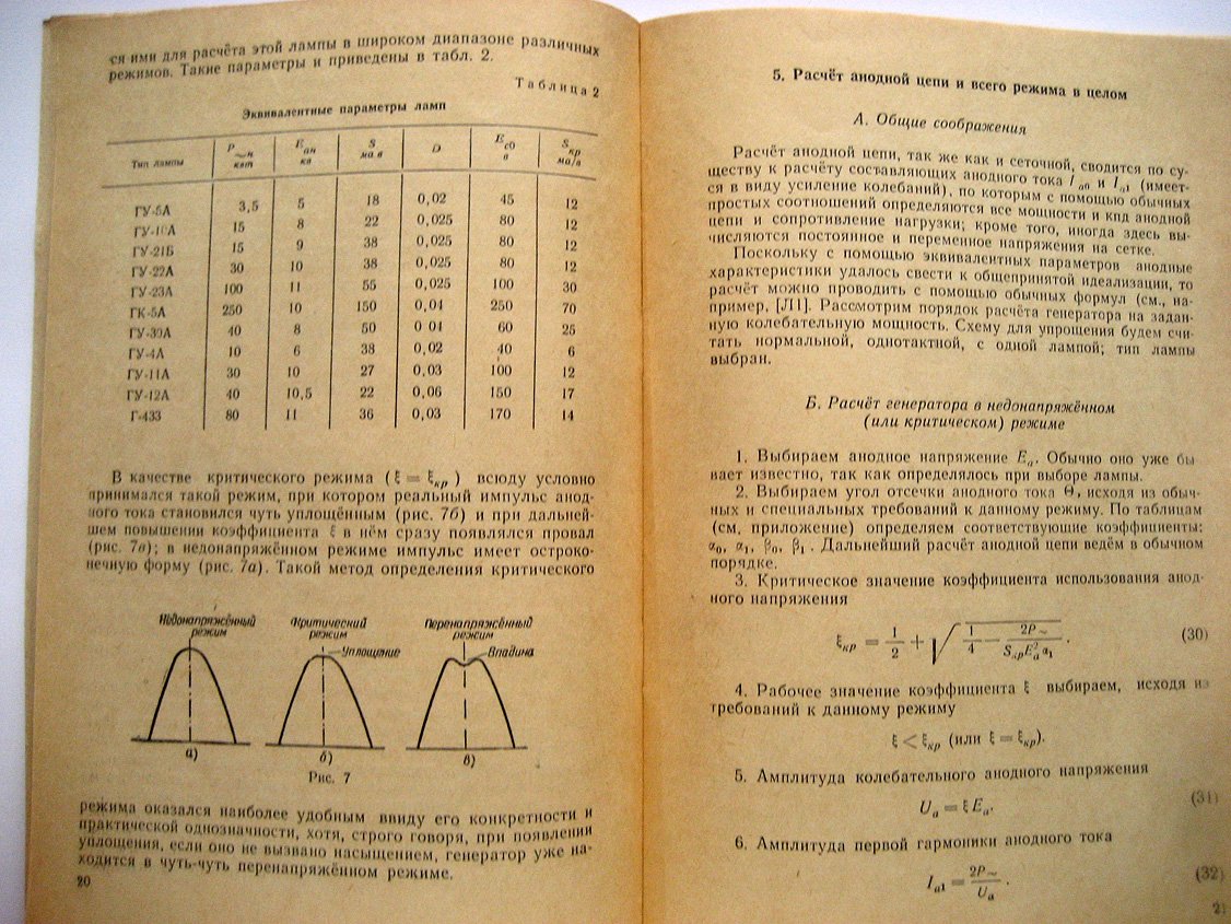 Хацкелевич В. Расчет режимов новых генераторных триодов.