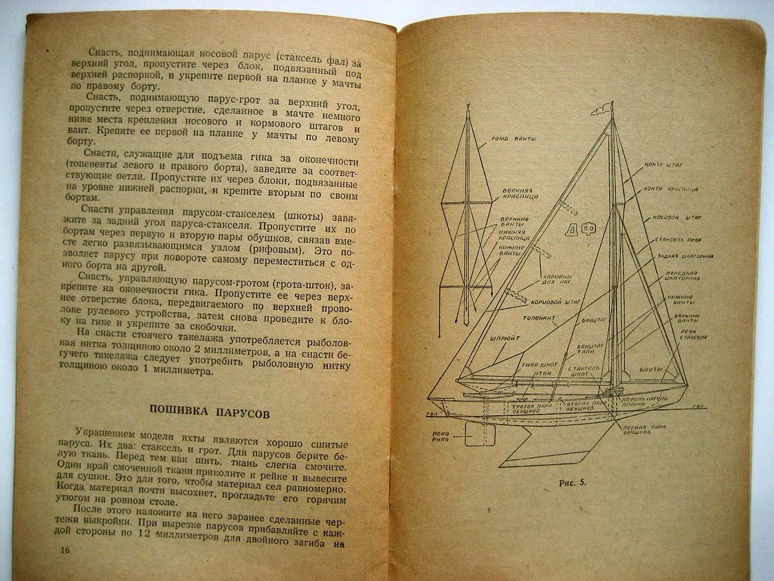 Максимихин И. Как сделать модель парусной яхты.