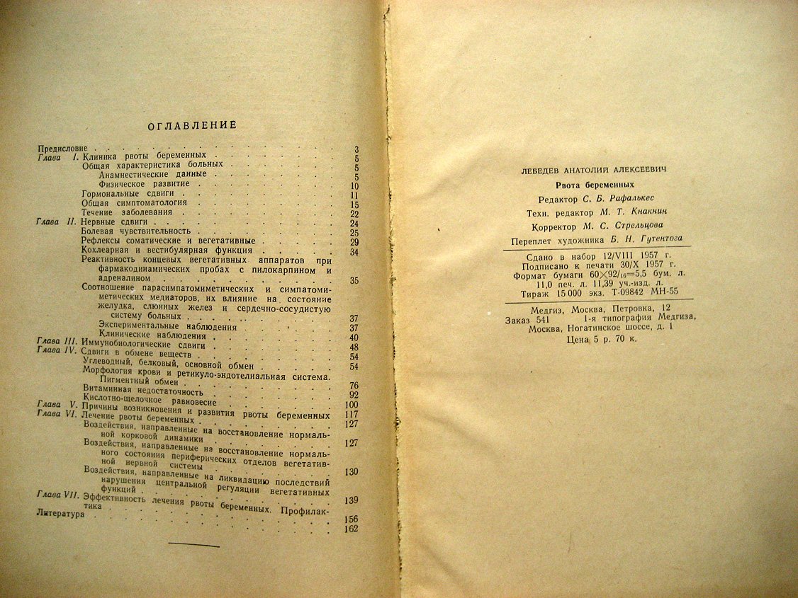 Лебедев А. Рвота беременных.