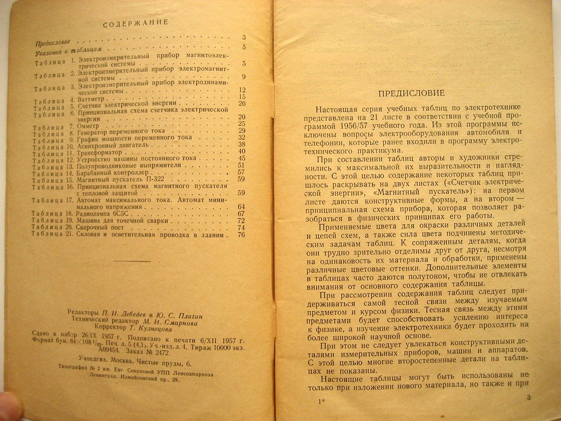 Лернер Я., Панич К., Ушаков М. Методическое руководство к таблицам по электротехнике.