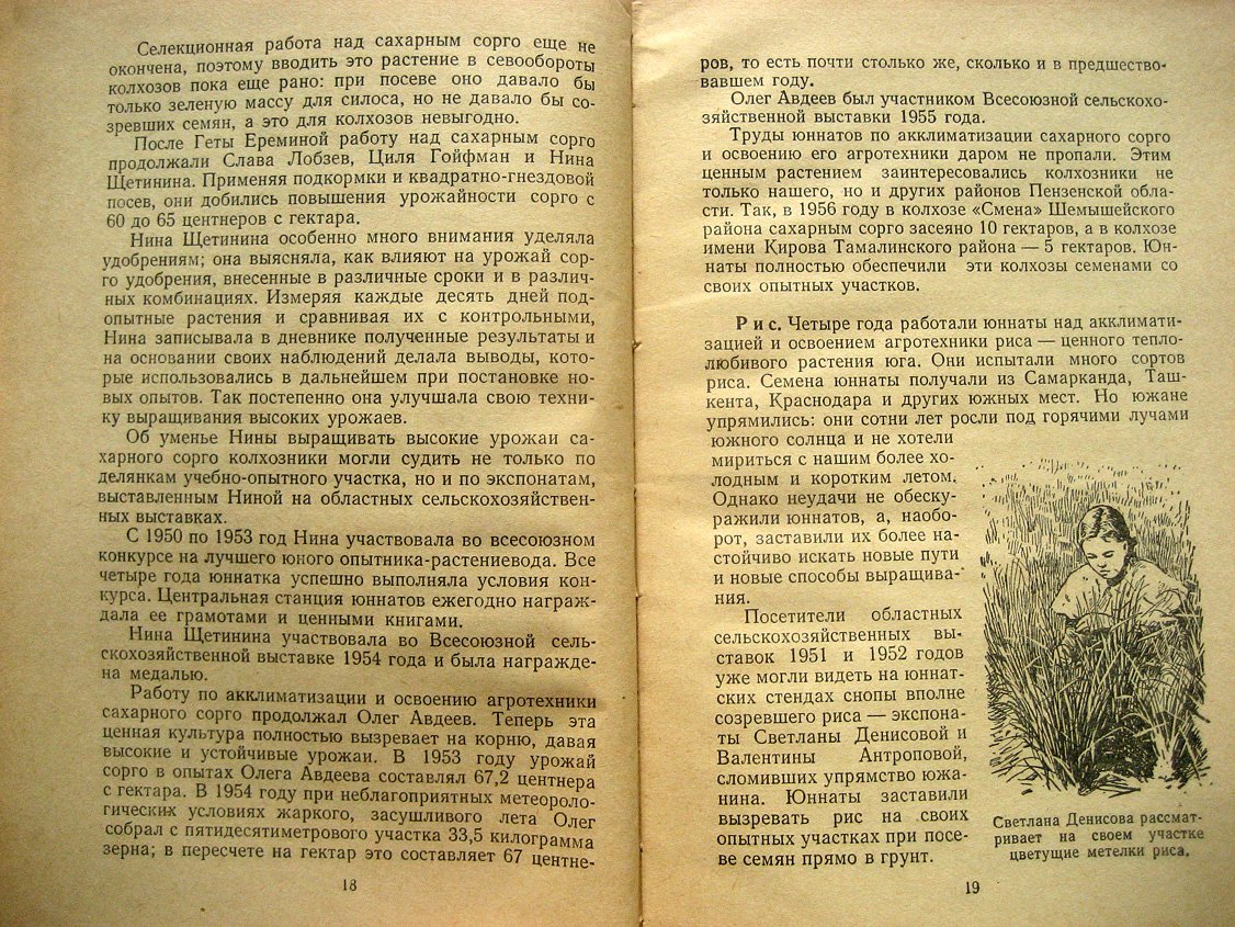 Гусельникова Е. Сердобские юные мичуринцы.