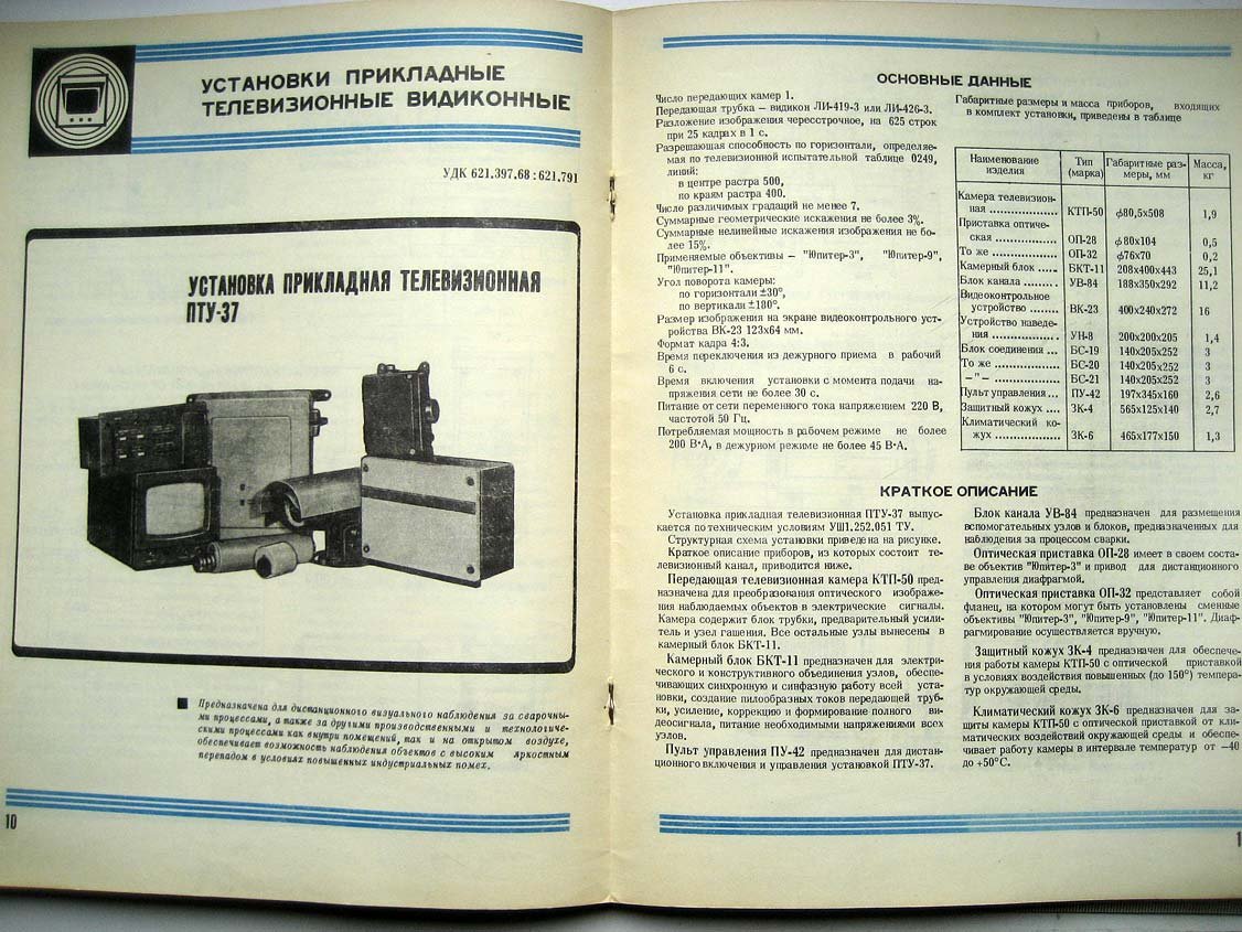 Каталог Изделия радиопромышленности. Том 1. Прикладные телевизионные установки (дополнение)