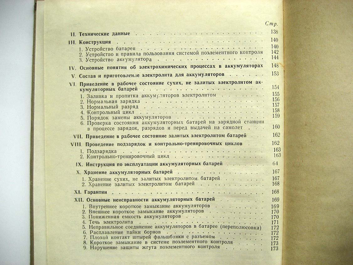 Авиационные аккумуляторы.