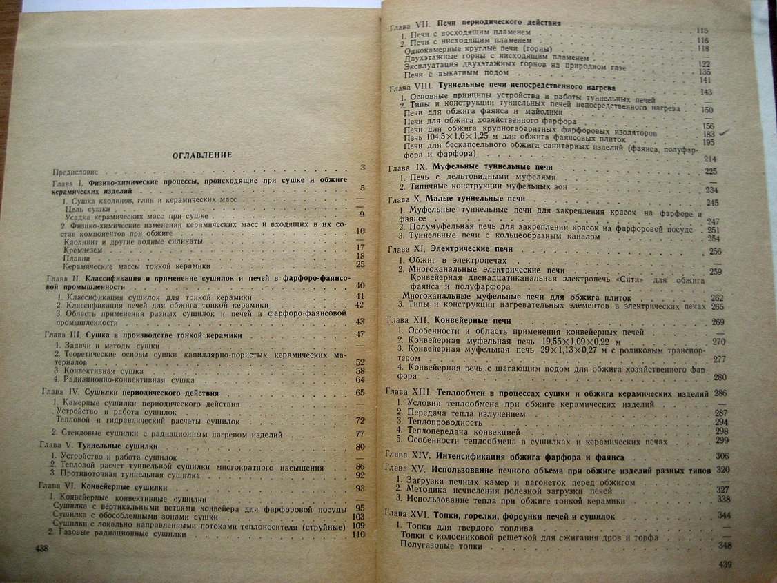 Булавин И. Теплотехника в производстве фарфора и фаянса.