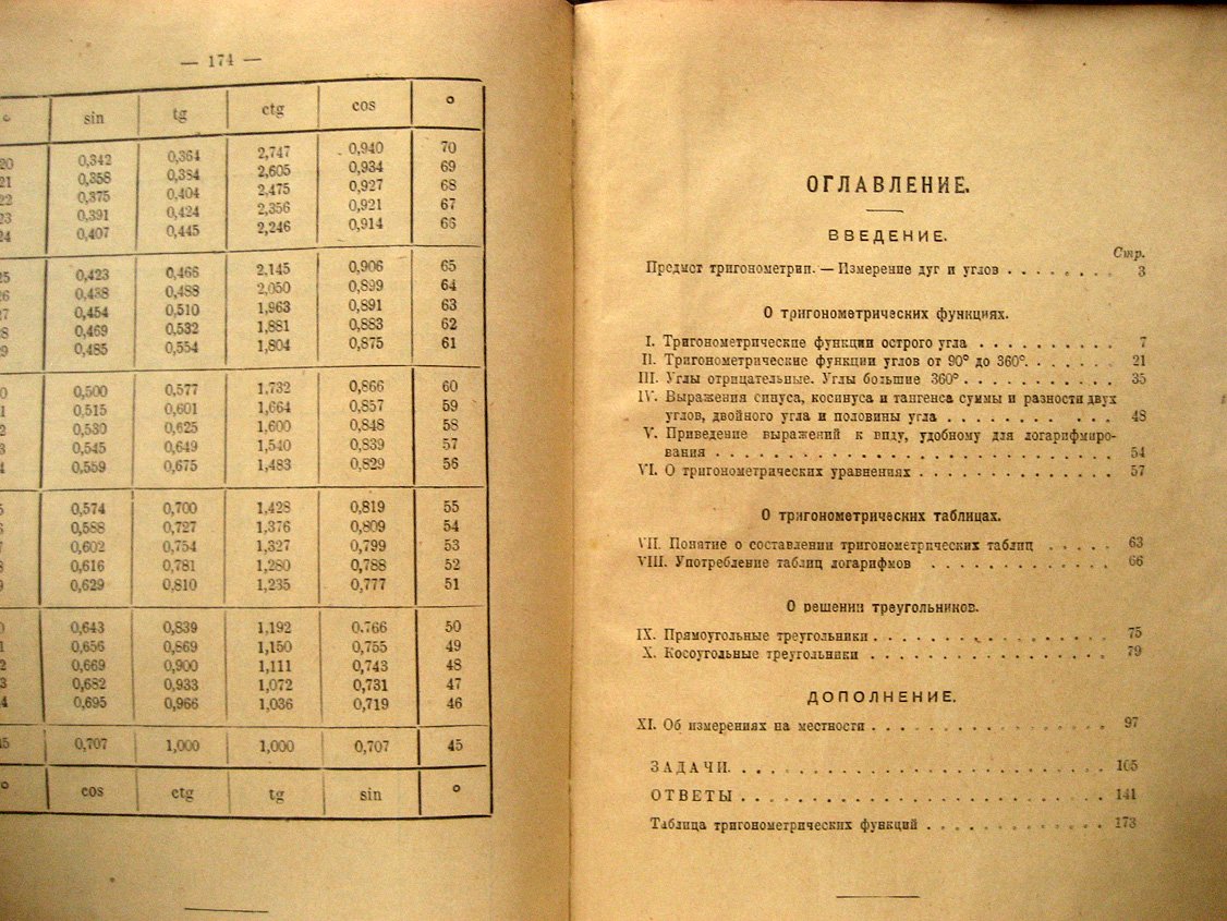 Рыбкин Н. Учебник прямолинейной тригонометрии и собрание задач.