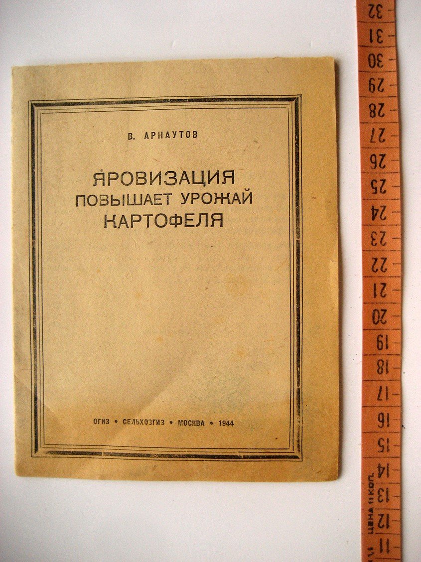 Арнаутов В. Яровизация повышает урожай картофеля.