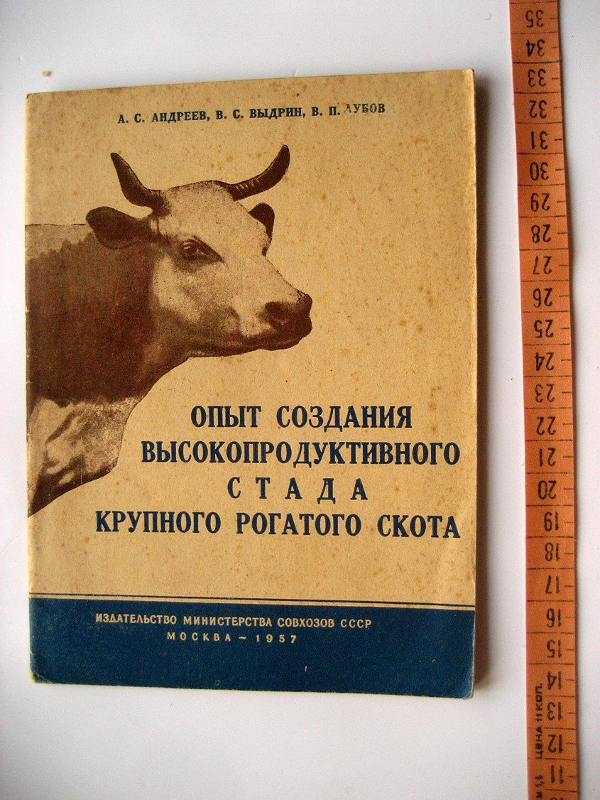 Андреев А., Выдрин В., Лубов В. Опыт создания высокопродуктивного стада крупного рогатого скота.