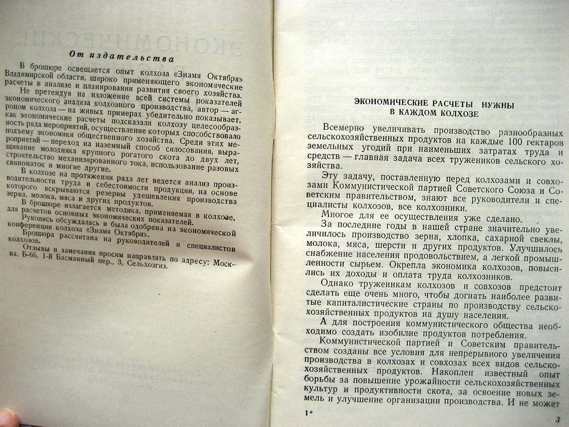 Корсаков И. Экономические расчеты в колхозе.