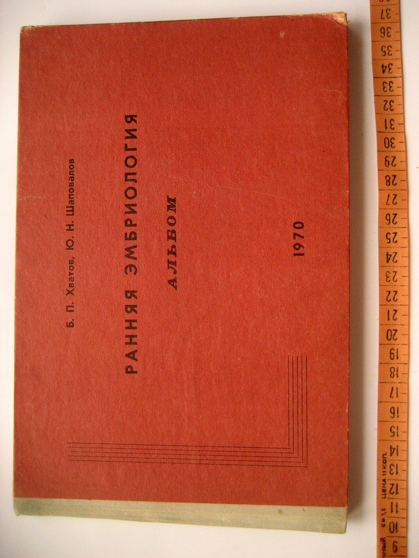 Хватов Б., Шаповалов Ю. Ранняя эмбриология. Альбом