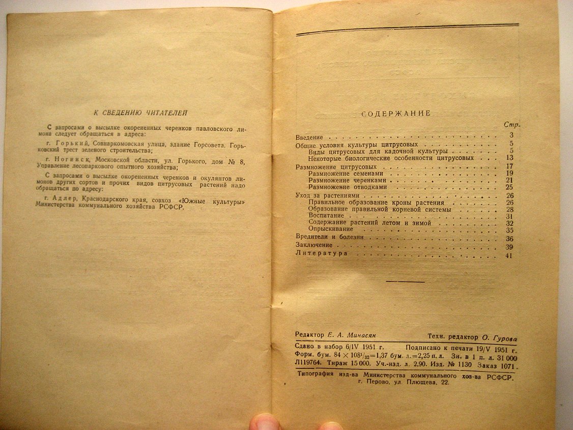 Овсянников И. Комнатная культура цитрусовых.