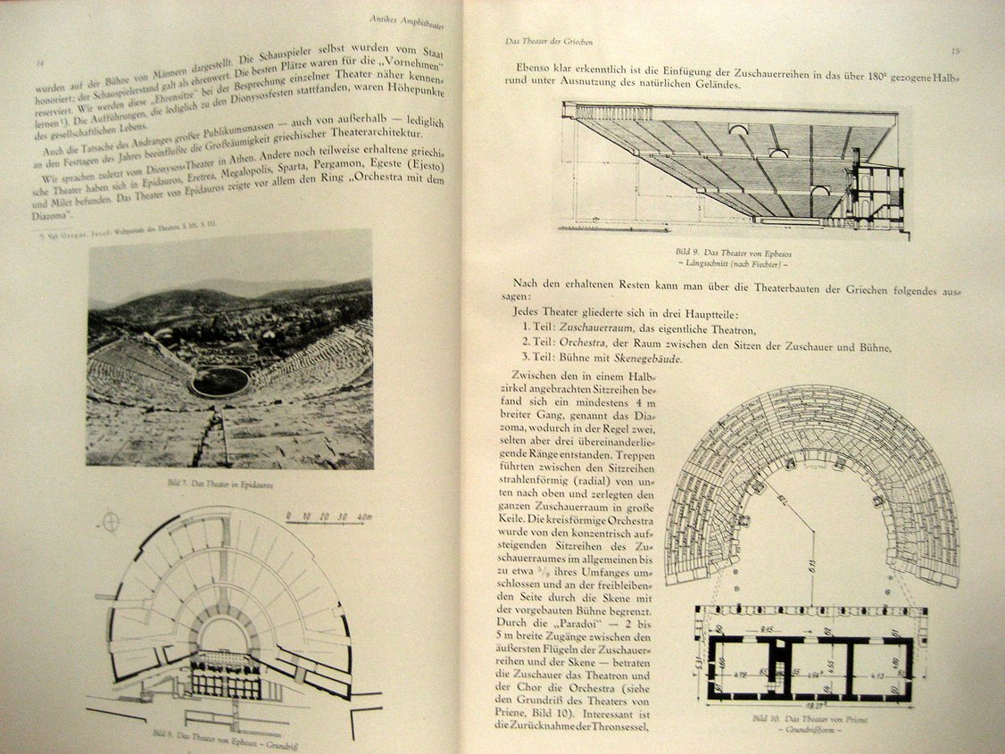 Werner E. Theatergebaude. Band 1. Geschichtliche Entwicklun (Театральные здания. Том 1. История)