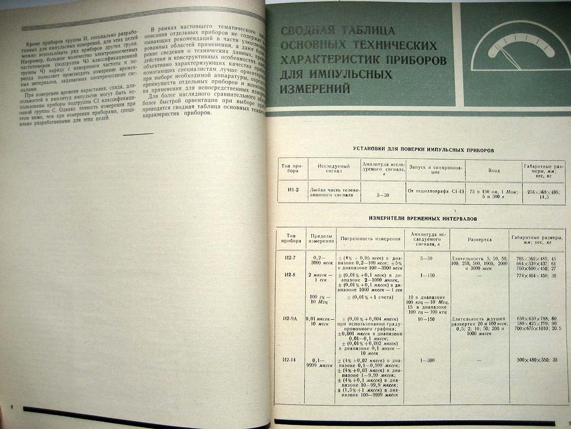 Каталог Изделия радиопромышленности. Том 3. Приборы для импульсных измерений