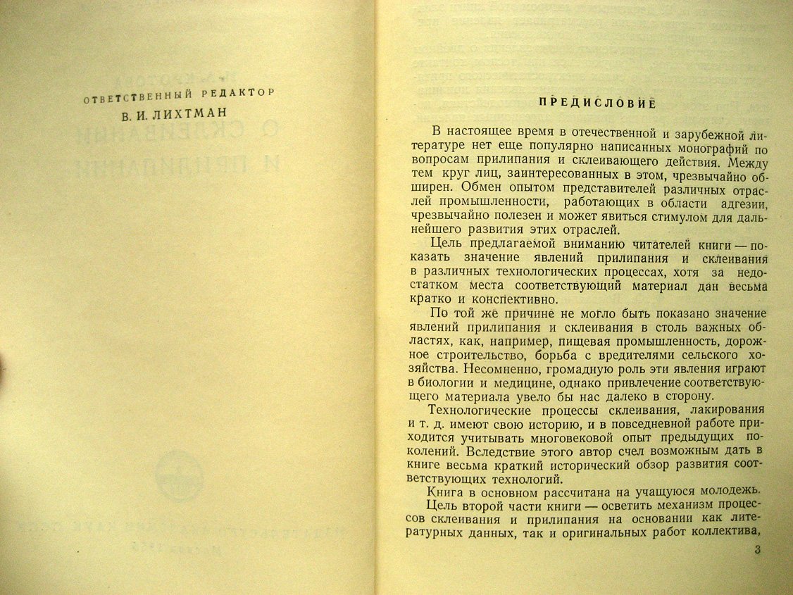 Кротова Н. О склеивании и прилипании.