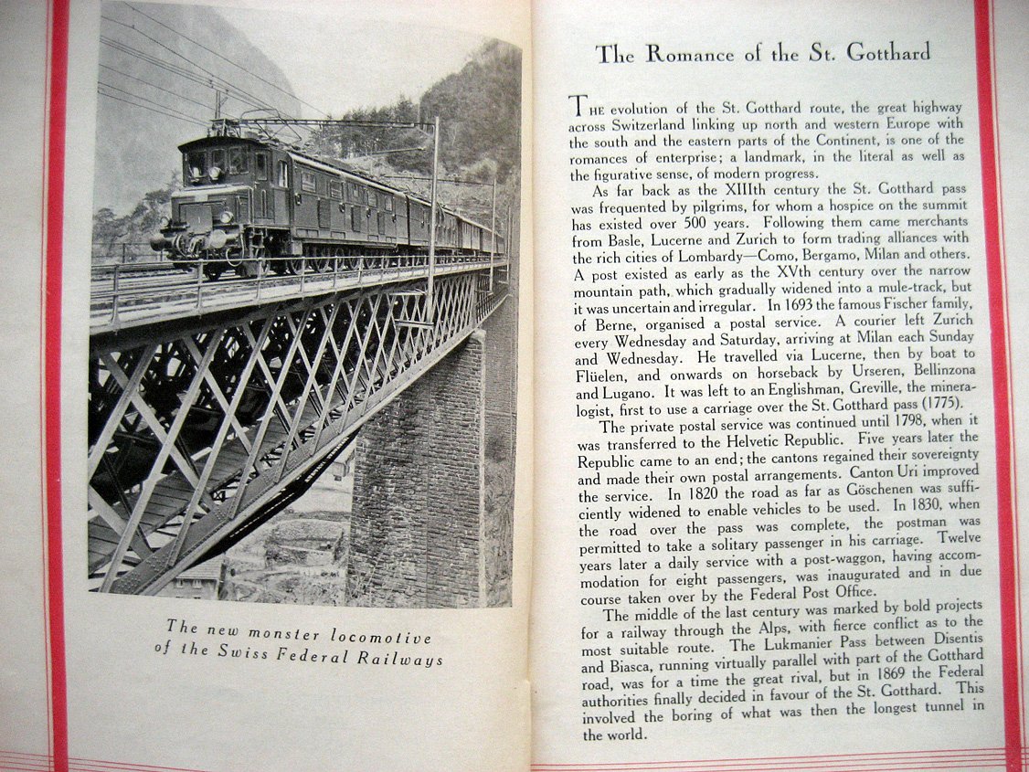 The Electric St. Gotthard Line (Сен-Готардская железная дорога)