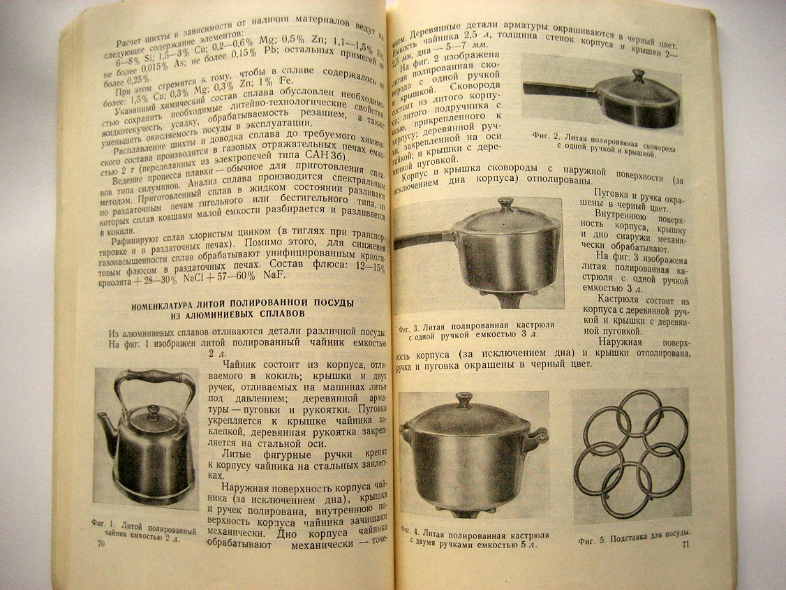 Производство литой посуды.