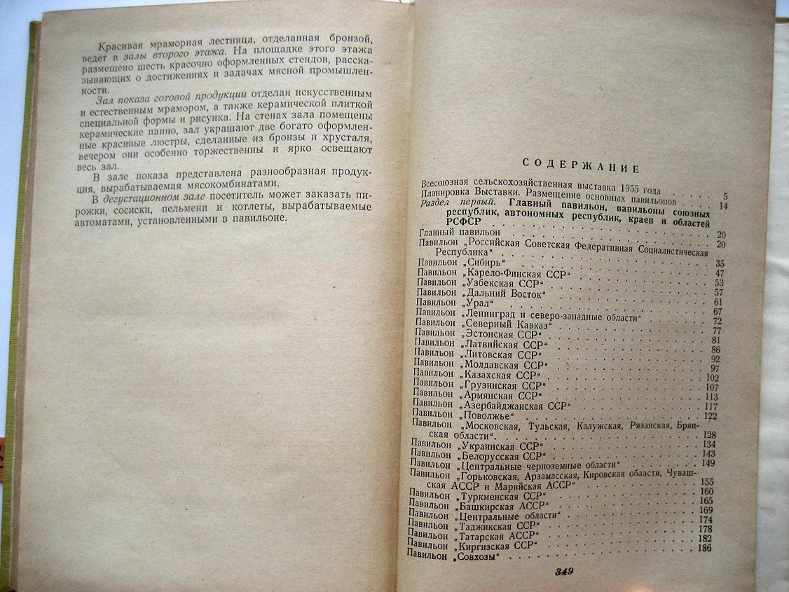 Всесоюзная сельскохозяйственная выставка. 1955 год. Путеводитель
