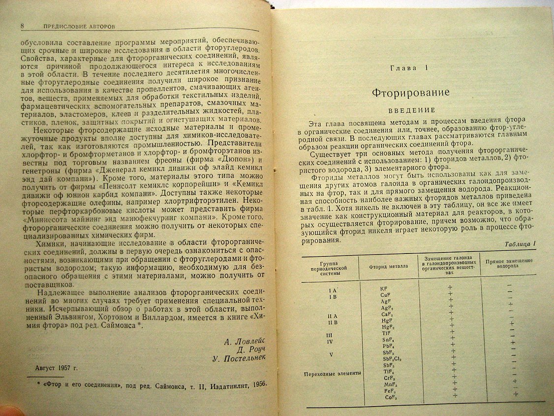 Ловлейс А., Роуч Д., Постельнек У. Алифатические фторсодержащие соединения.