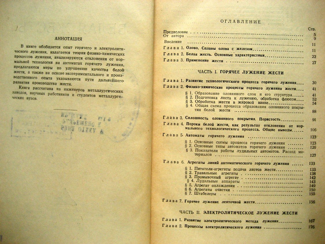 Виткин А. Белая жесть. Процессы лужения