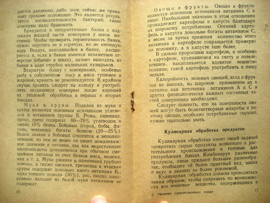 Владимиров Б. Гигиена приготовления пищи.