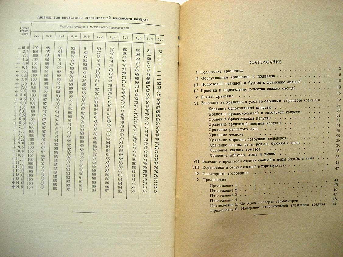 Инструкция по длительному хранению свежих овощей.