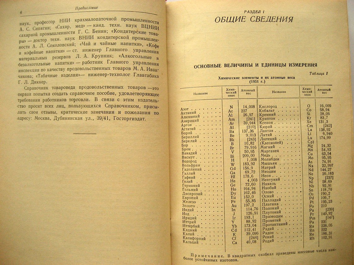 Справочник товароведа продовольственных товаров. Часть первая. Общие сведения. Мучные и крупяные товары. Плоды, овощи и грибы свежие и переработанные